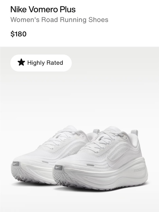 Nike Shoes - NEW Nike Women's Vomero Plus All-White Running Shoes